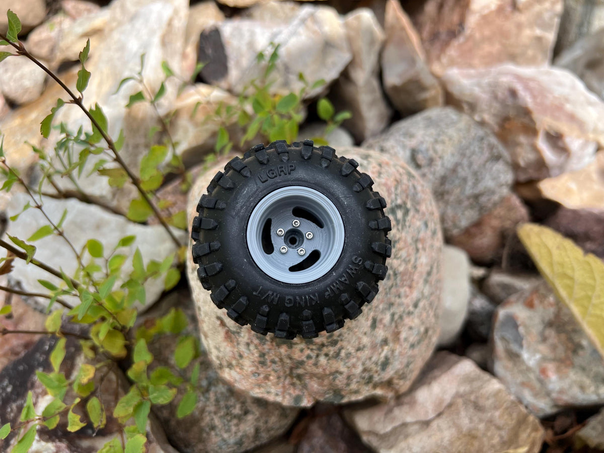 1.0 inch Deep Dish Raindrop Wheels SCX24