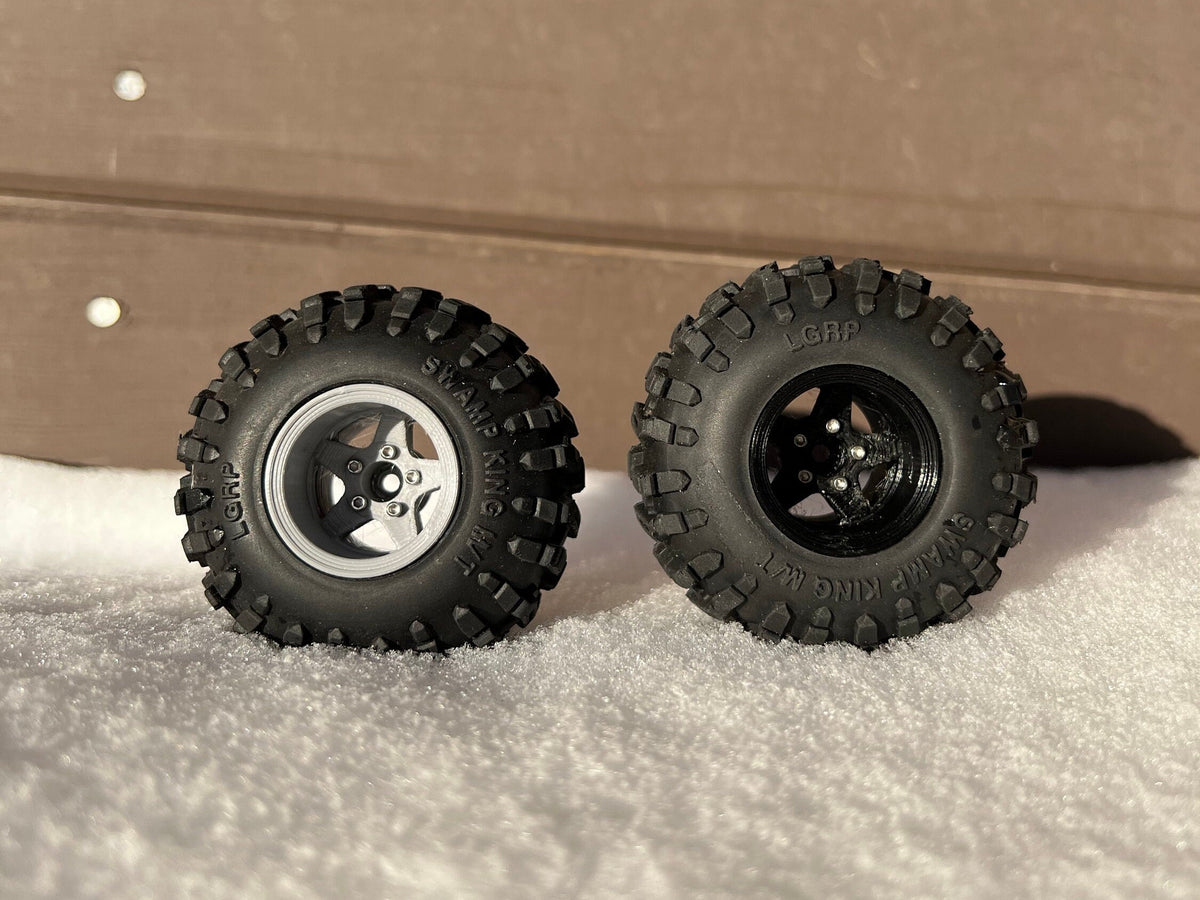 Deep Dish 1.0 Inch 5 Spoke Wheel SCX24 TRX4M FCX24