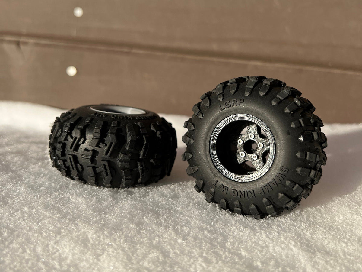Deep Dish 1.0 Inch 5 Spoke Wheel SCX24 TRX4M FCX24
