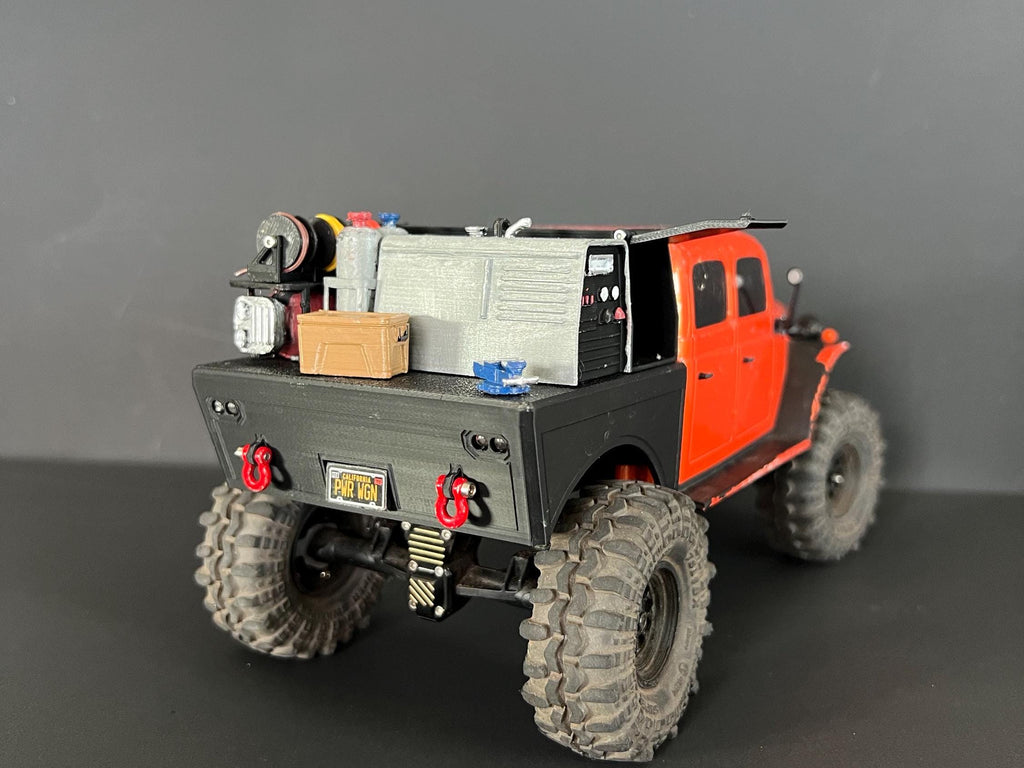 SCX24 Power Wagon Flat Bed and Welding Kit *read description*