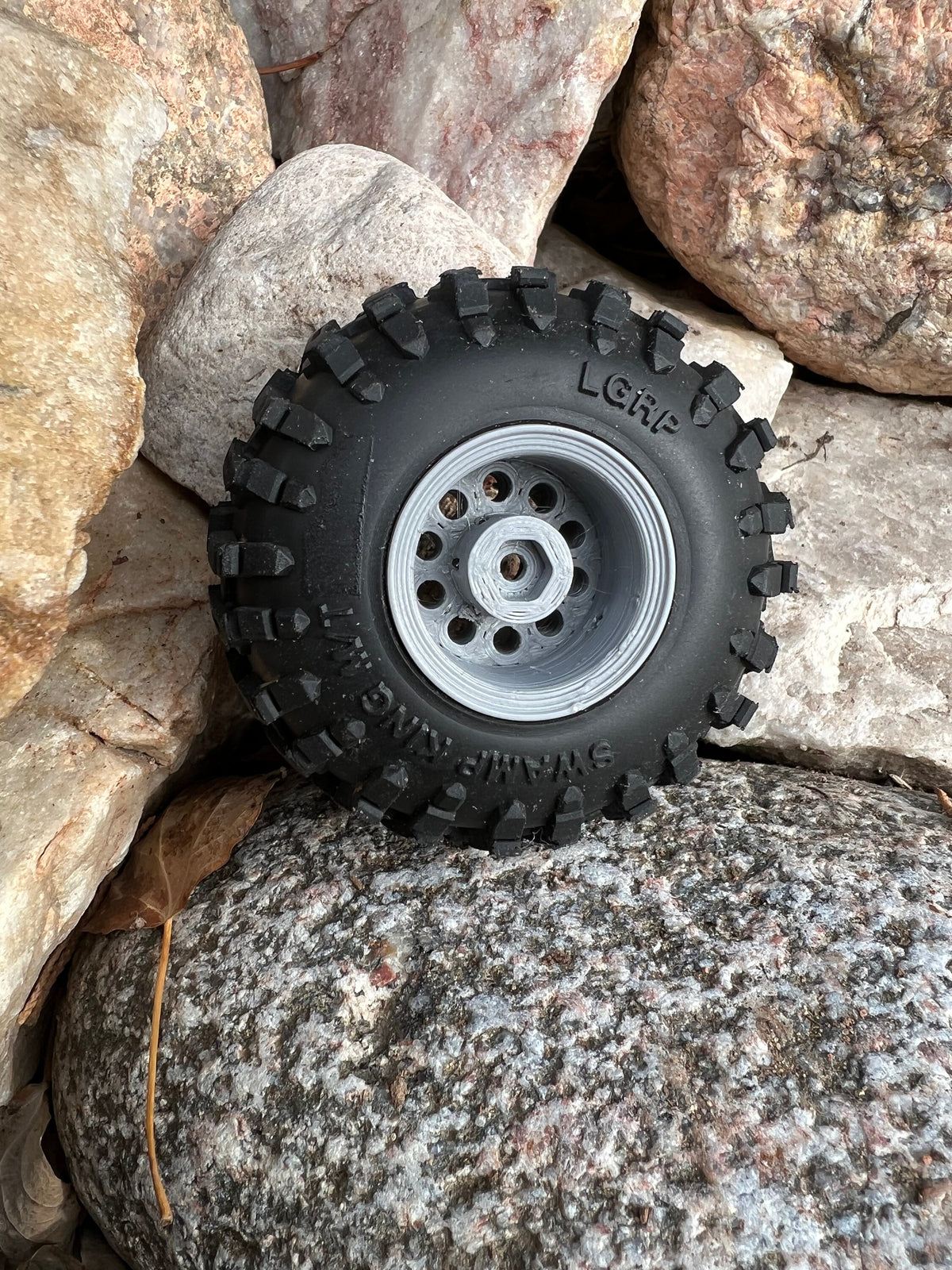 V2 Deep Dish 1.0in Island Style Wheel 3D Printed SCX24 TRX4M FCX24