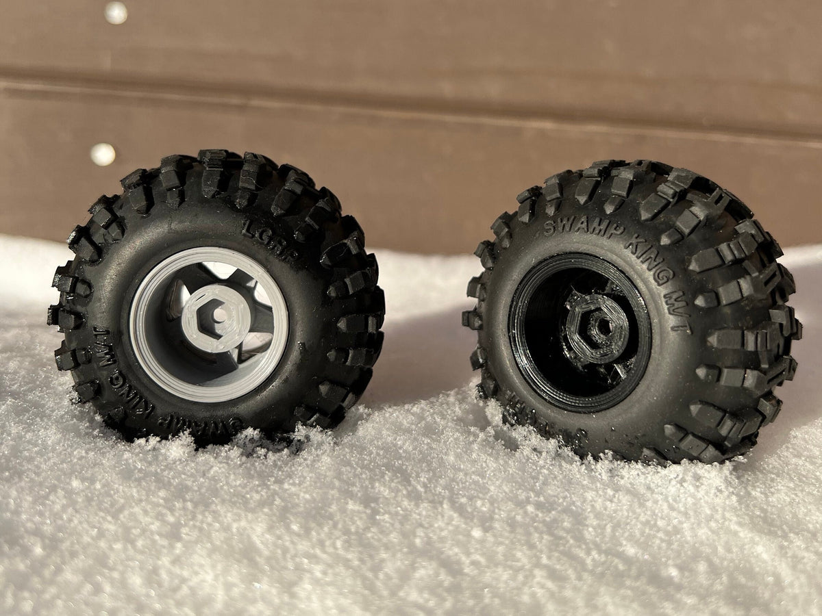 Deep Dish 1.0 Inch 5 Spoke Wheel SCX24 TRX4M FCX24